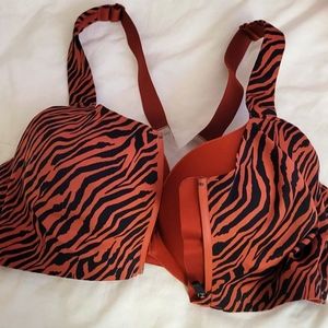 Victoria's secret orange and black bra